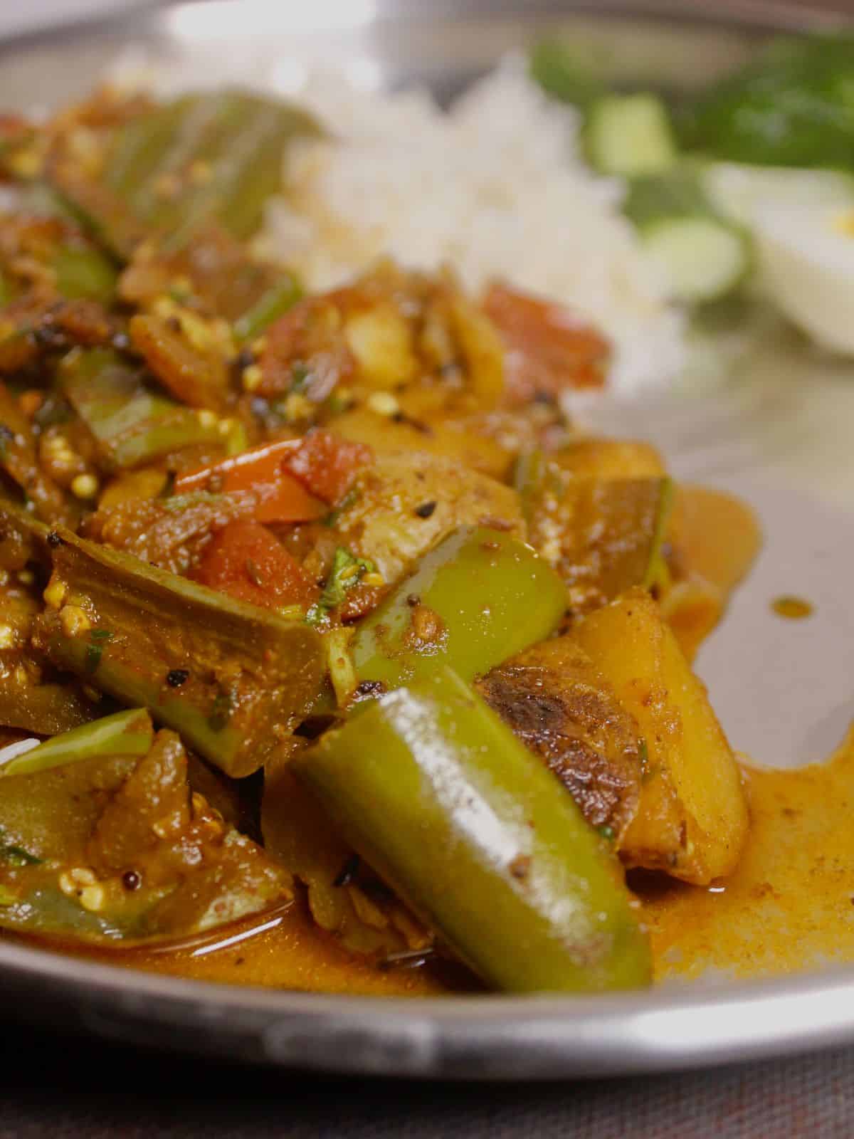 tasty eggplant potato curry