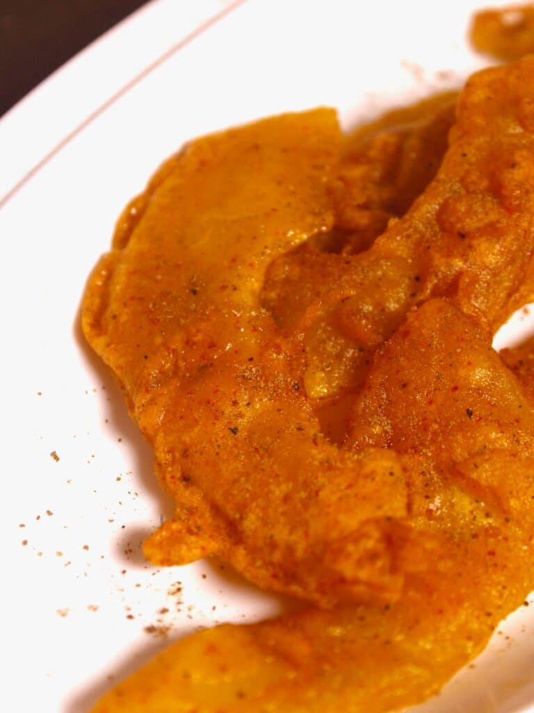 zoom in image of Indian style pumpkin fritters