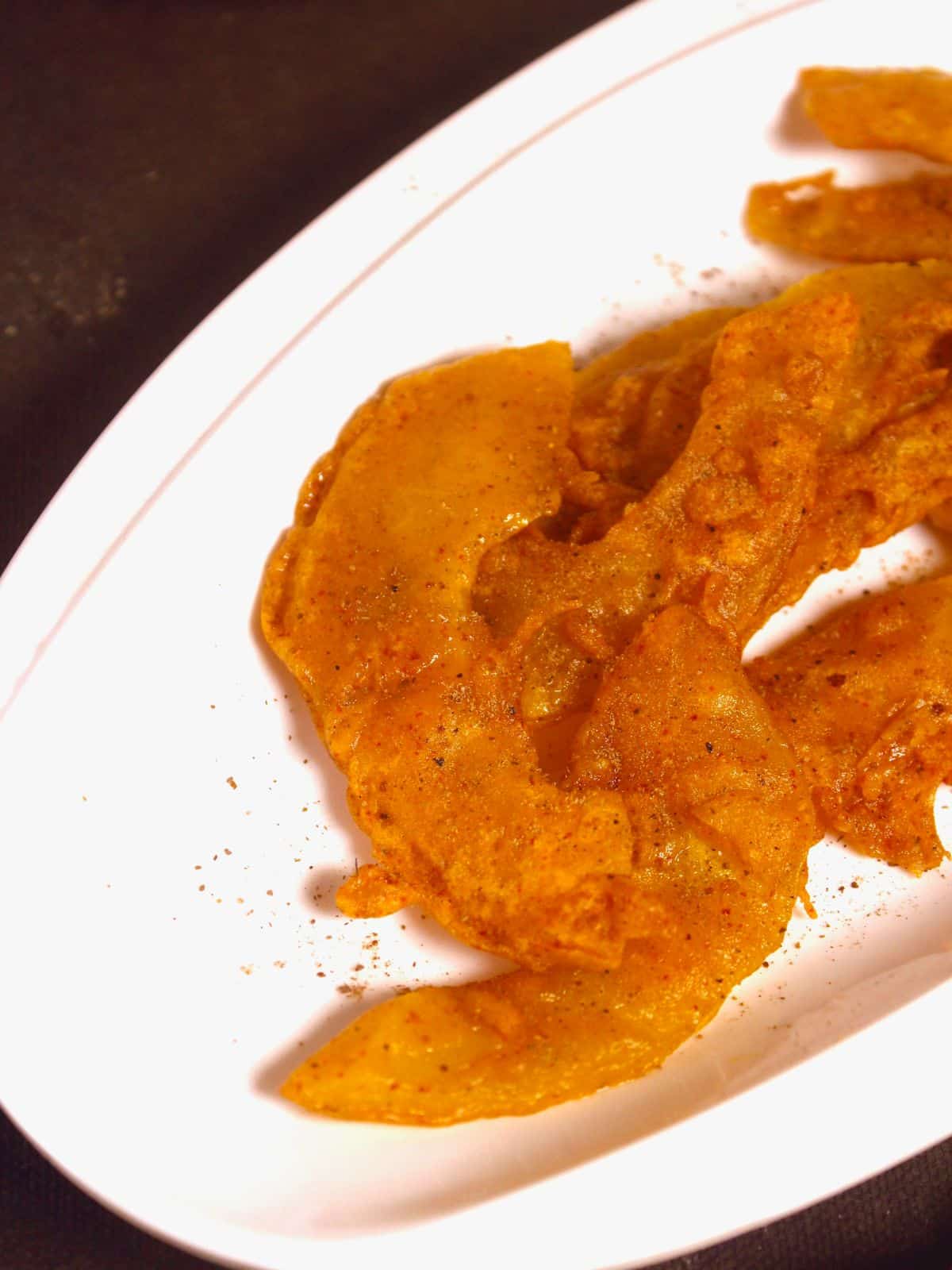 crisp Indian style pumpkin fritters