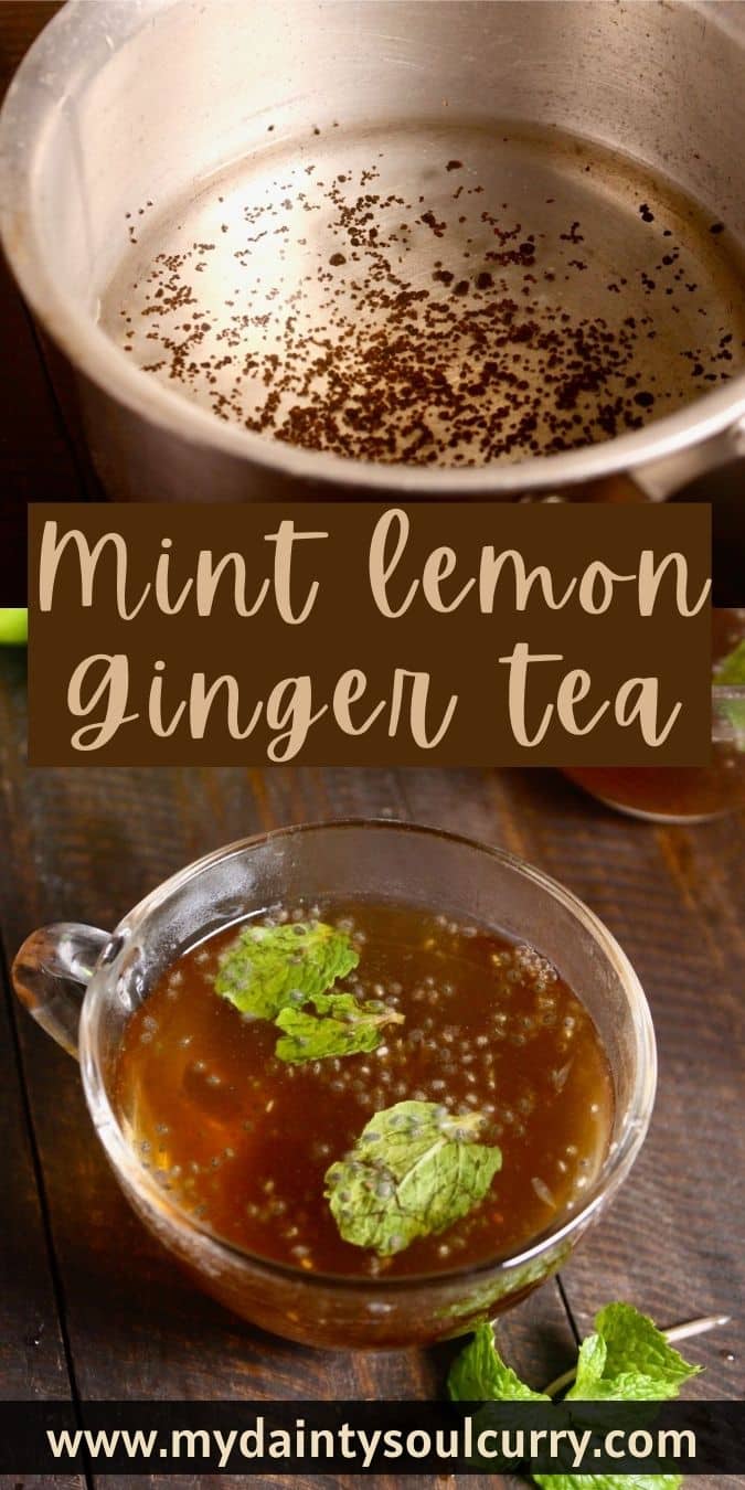 Mint Lemon Ginger Tea My Dainty Soul Curry