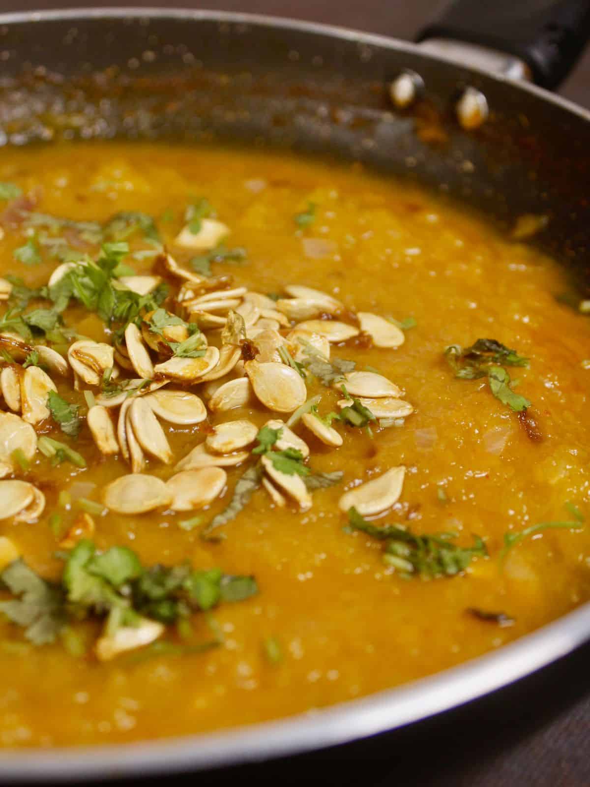 zoom in image of pumpkin Sambar