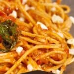 Spaghetti in Tomato Basil Sauce PIN (1)