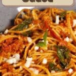 Spaghetti in Tomato Basil Sauce PIN (2)