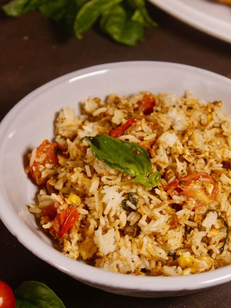 hot Thai spicy egg fried rice