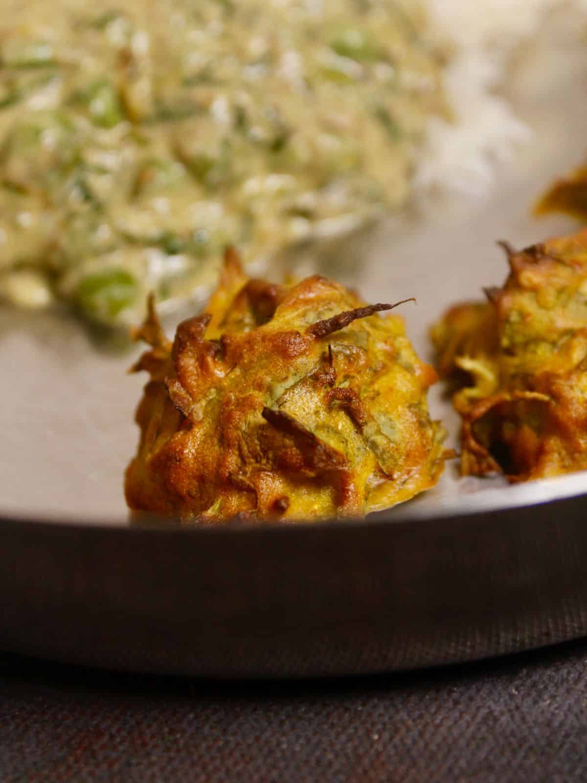 yummy air fried methi muthias