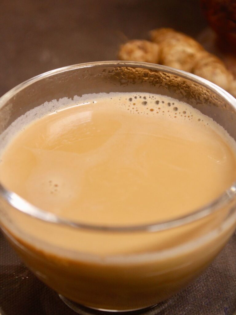 zoom in image of basil ginger tea