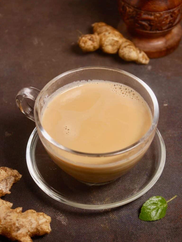 super delicious basil ginger tea