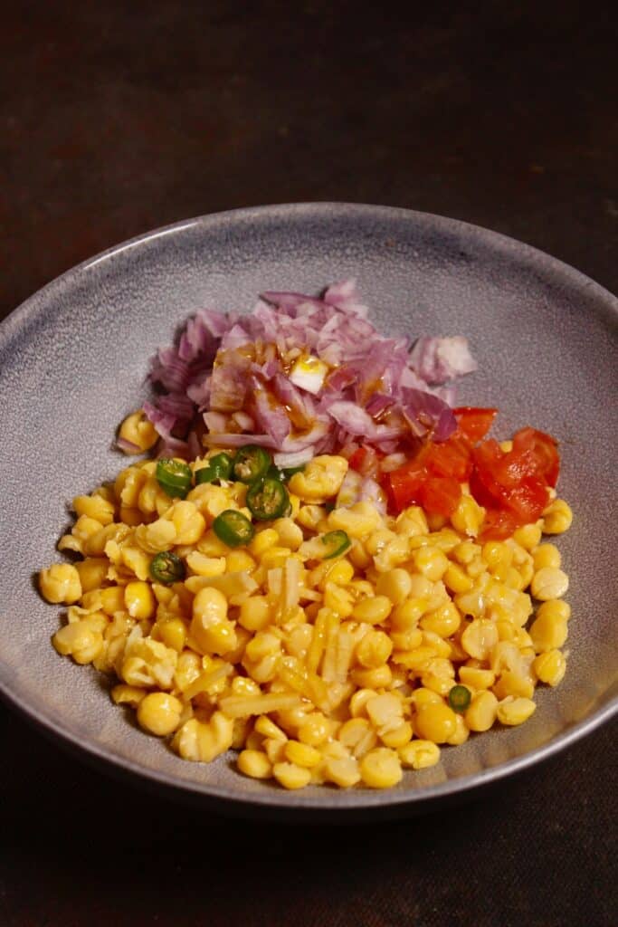 take all the ingredients into a bowl 