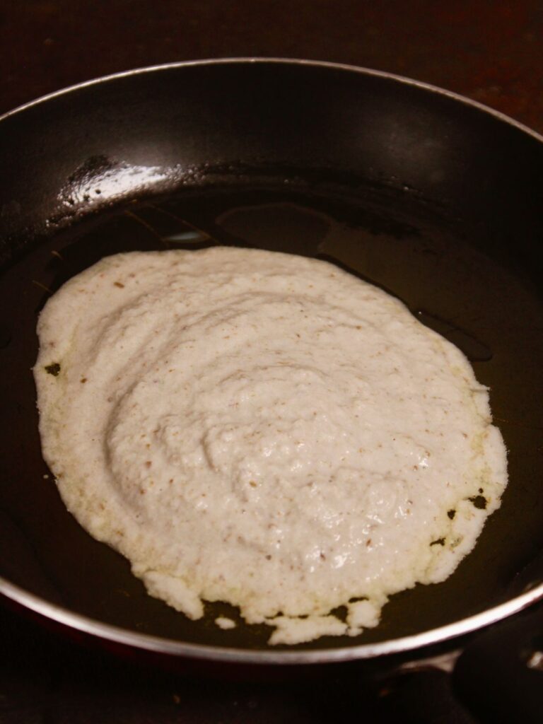 transfer the paste with oil into the pan and saute