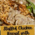 Stuffed Chicken Breast with Mushroom Asparagus Sauce PIN (2)
