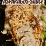 Stuffed Chicken Breast with Mushroom Asparagus Sauce PIN (3)