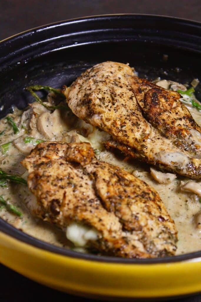 super delicious chicken breast with mushroom