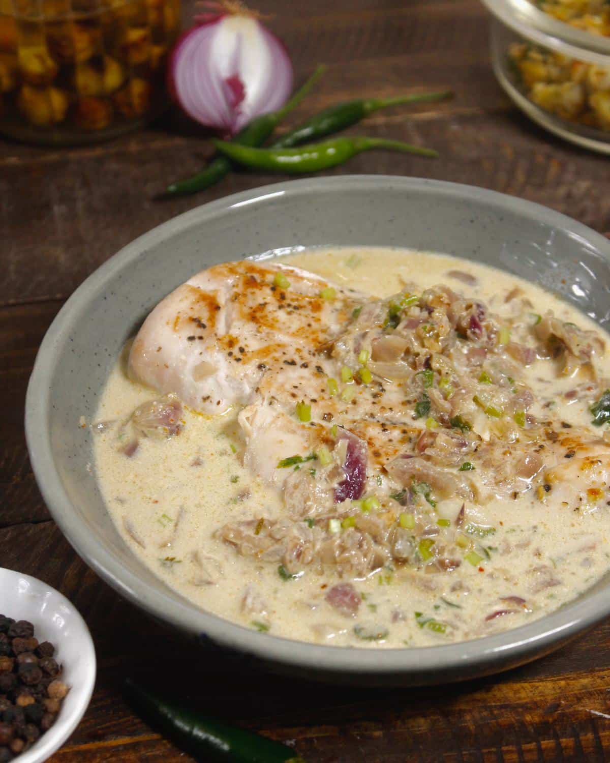 Chicken in Cream Sauce - My Dainty Soul Curry
