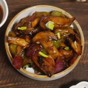 Featured Img of Sweet and Sour Mushrooms