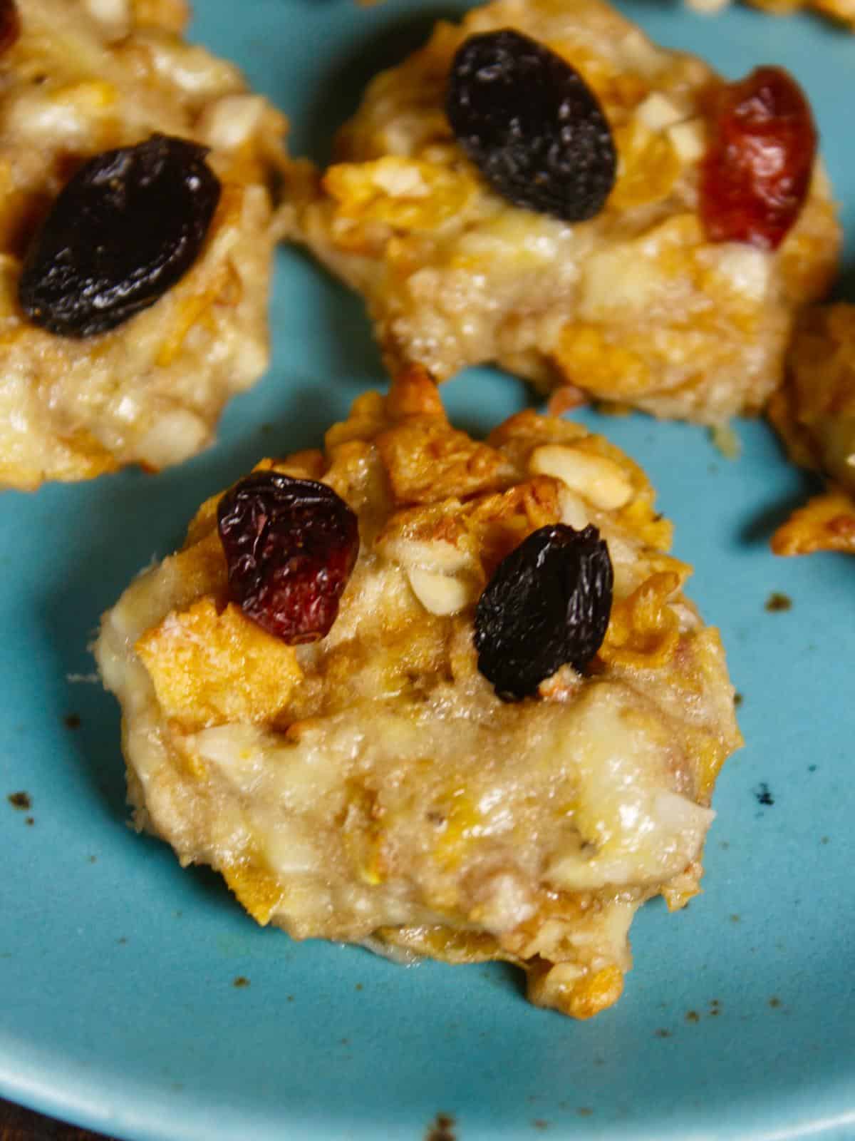 sweet air fried breakfast cereal cookies