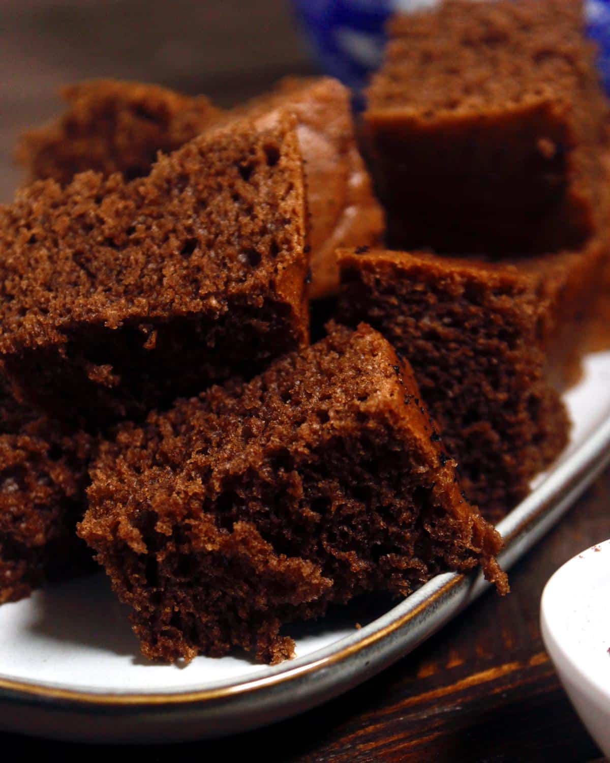 tasty chocolate cake with condensed milk