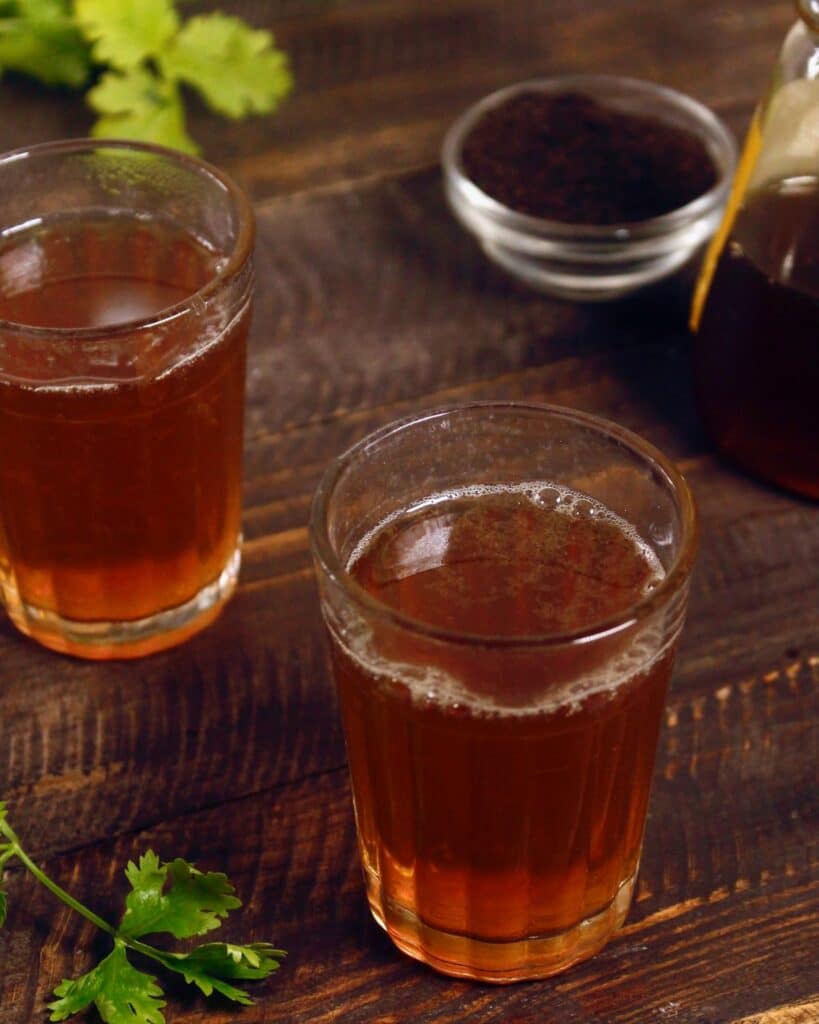 refreshing lemon honey coriander tea