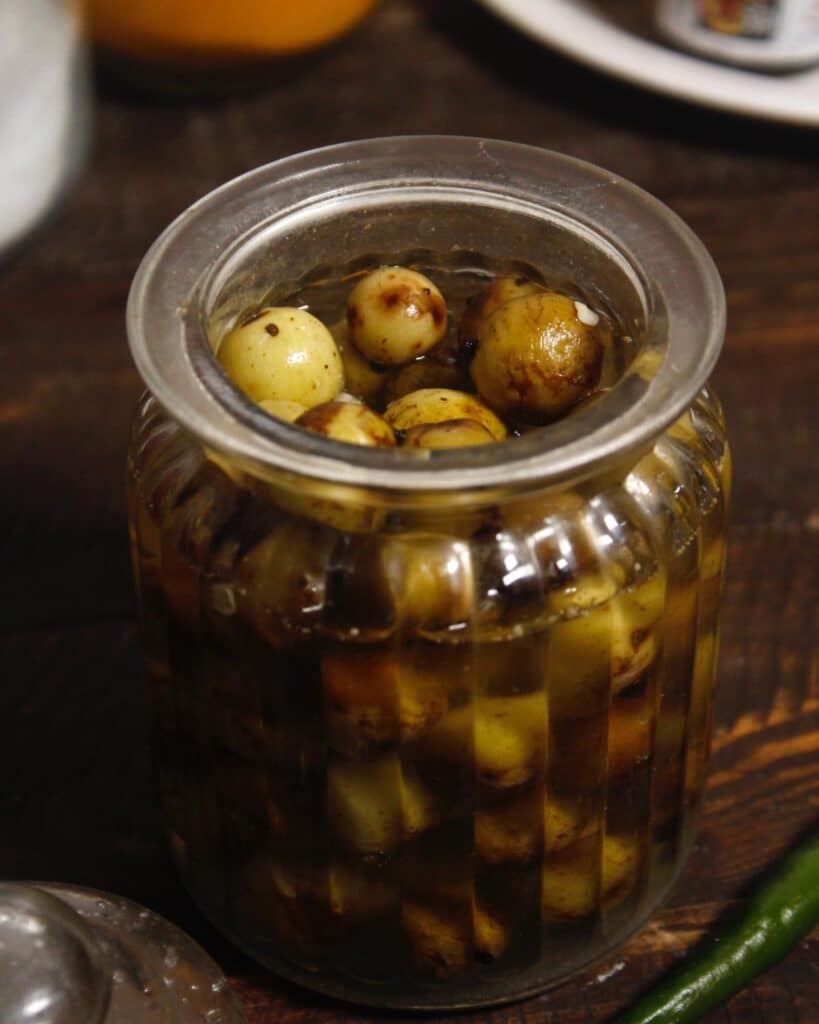 delicious pickled gooseberries