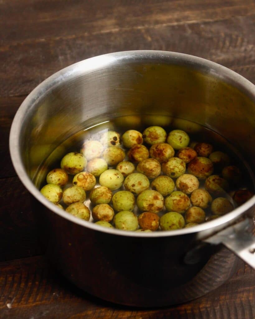 boil gooseberries