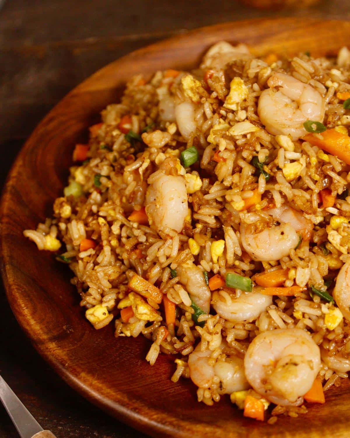 spicy prawn and egg fried rice