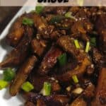 Stir Fried Eggplant in Garlic Sauce PIN (2)