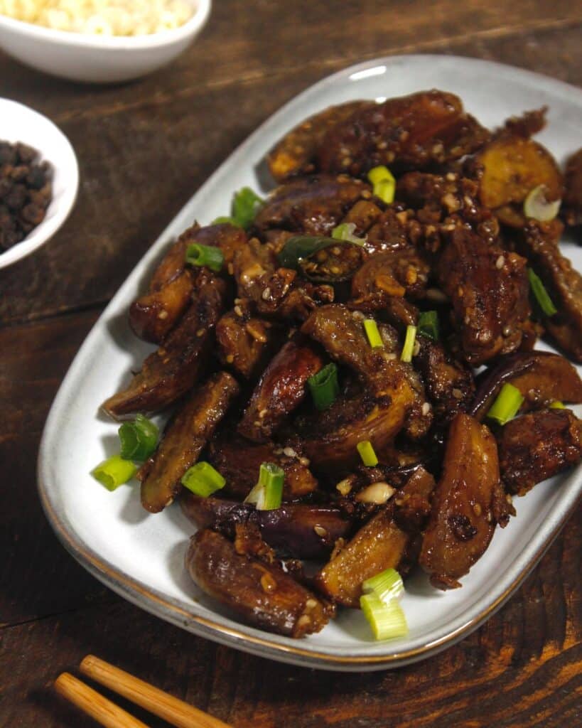 super delicious eggplant in garlic sauce