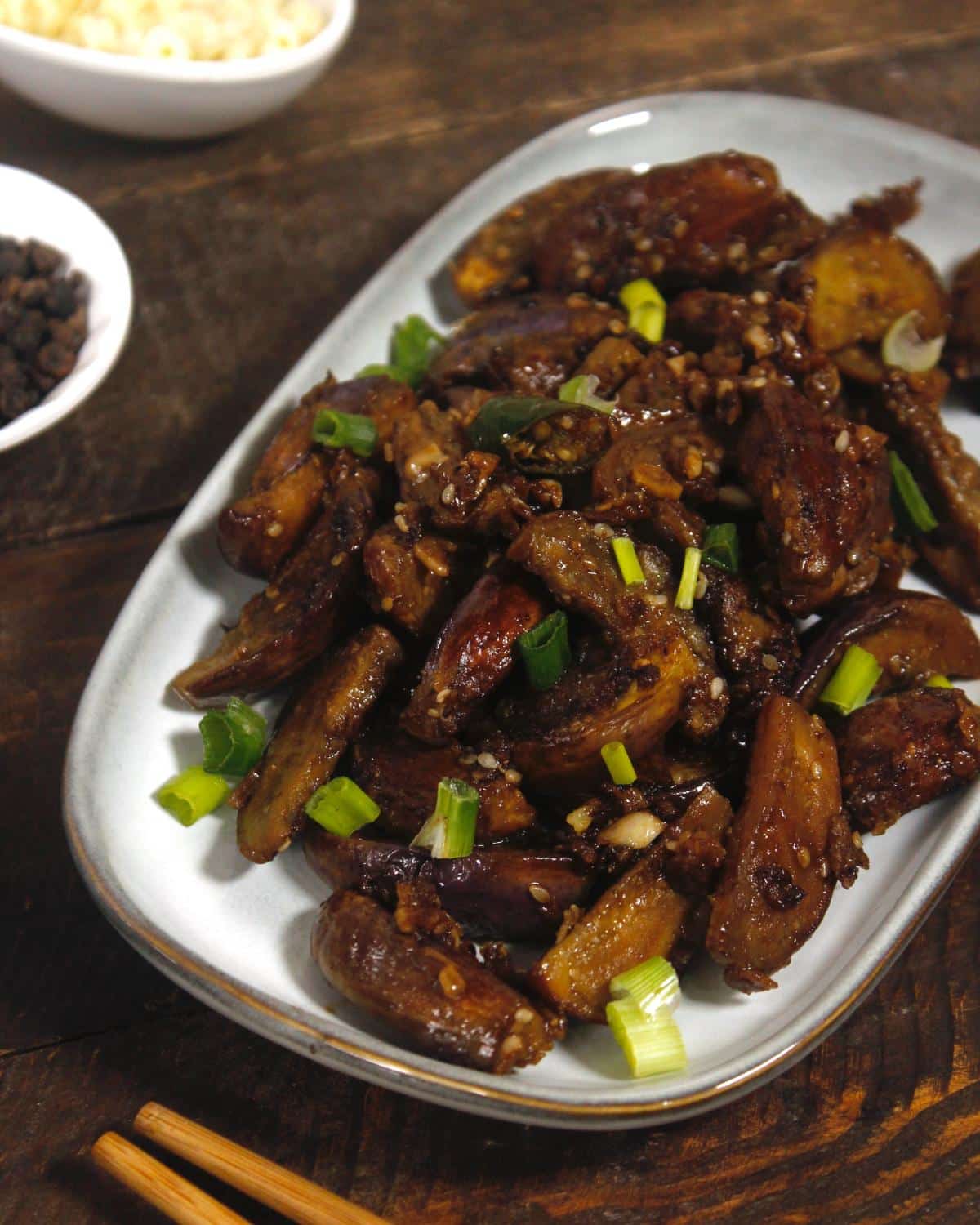 Stir Fried Eggplant in Garlic Sauce My Dainty Soul Curry
