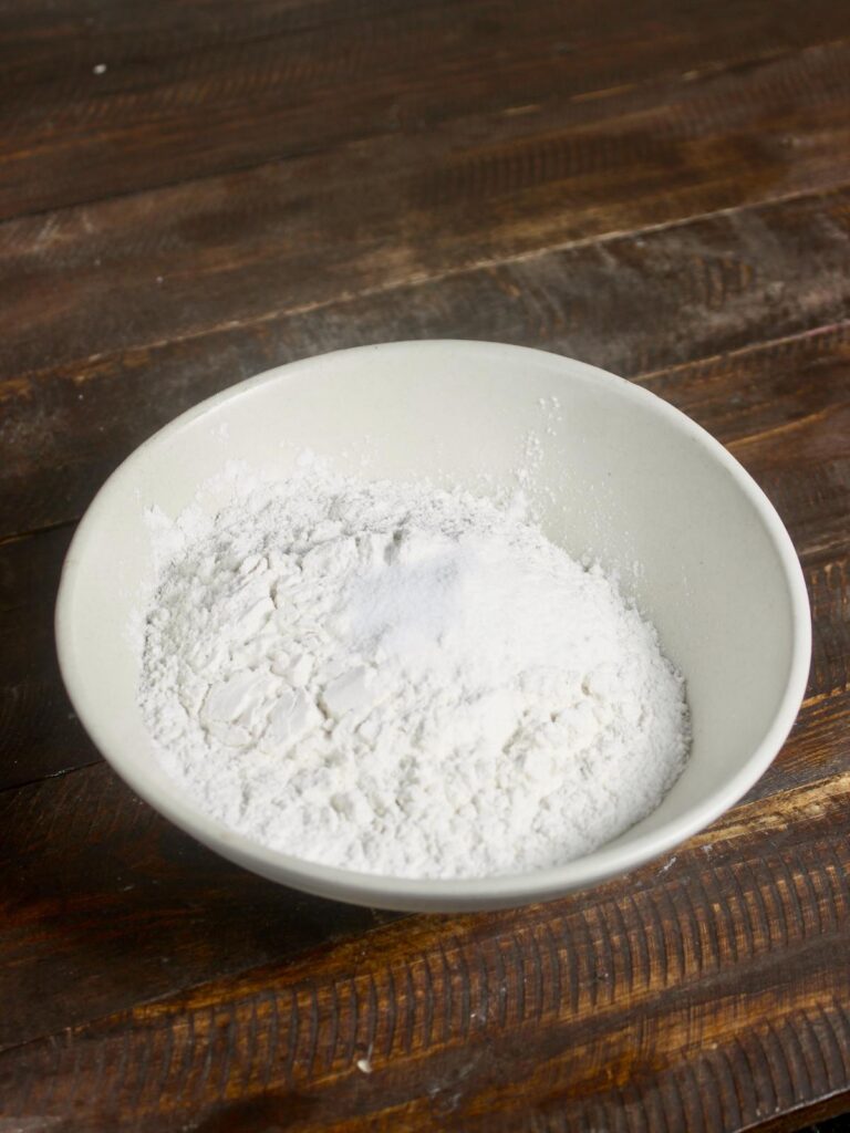 take all purpose flour with salt in a bowl