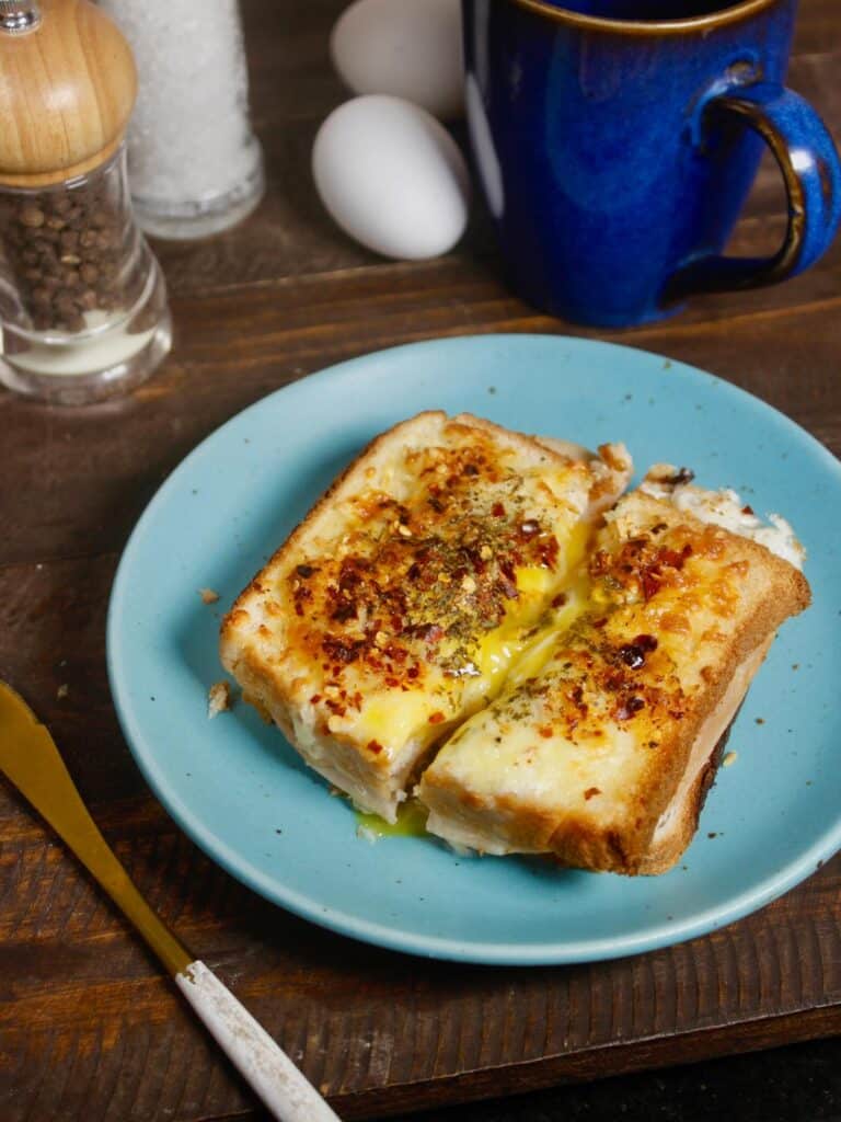 super delicious air fryer ham and cheese toast