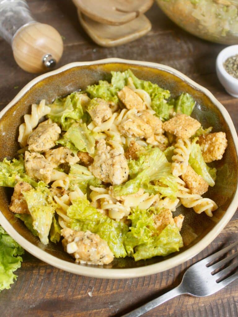 delicious Chicken Caesar Pasta Salad