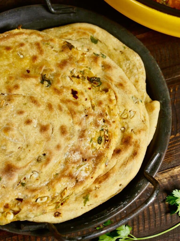 zoom in image of paratha