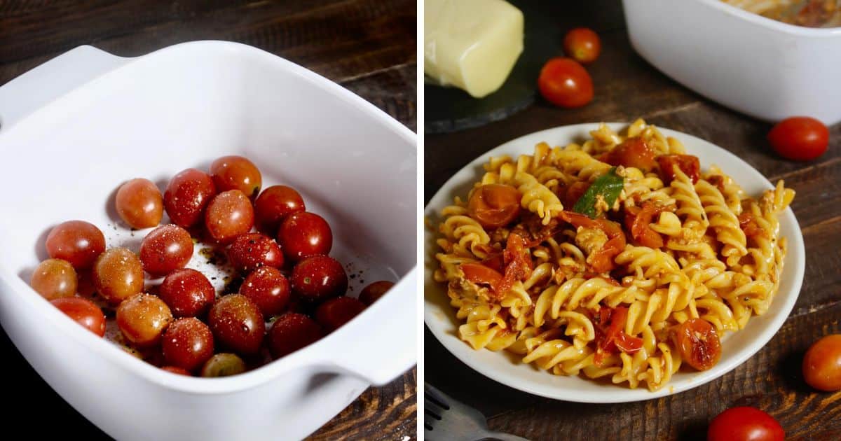 Roasted Cherry Tomato Pasta - My Dainty Soul Curry
