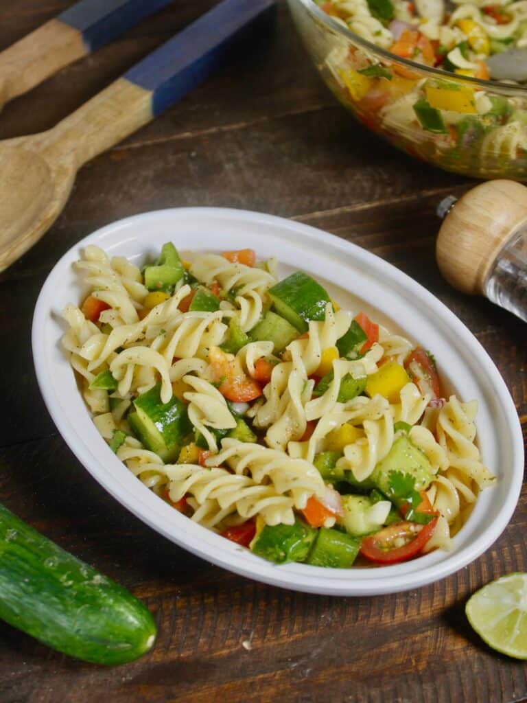 super delicious vegetable pasta salad