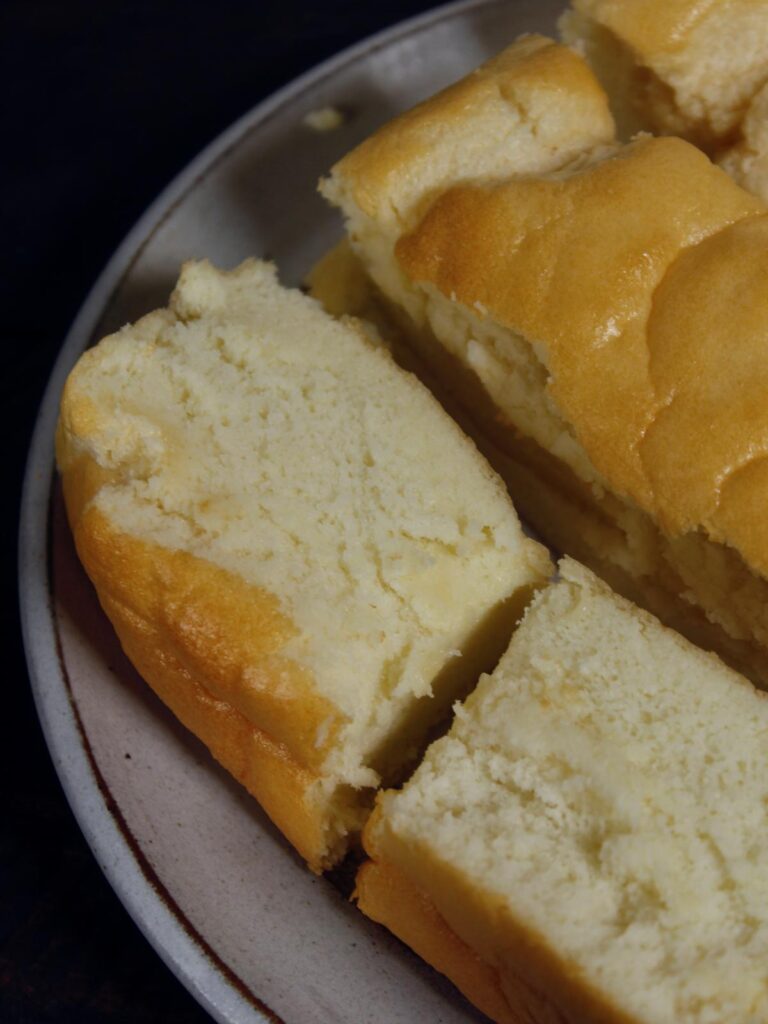 top view of viral chiffon cake