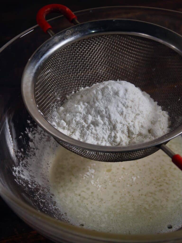 add flour to the mixture 