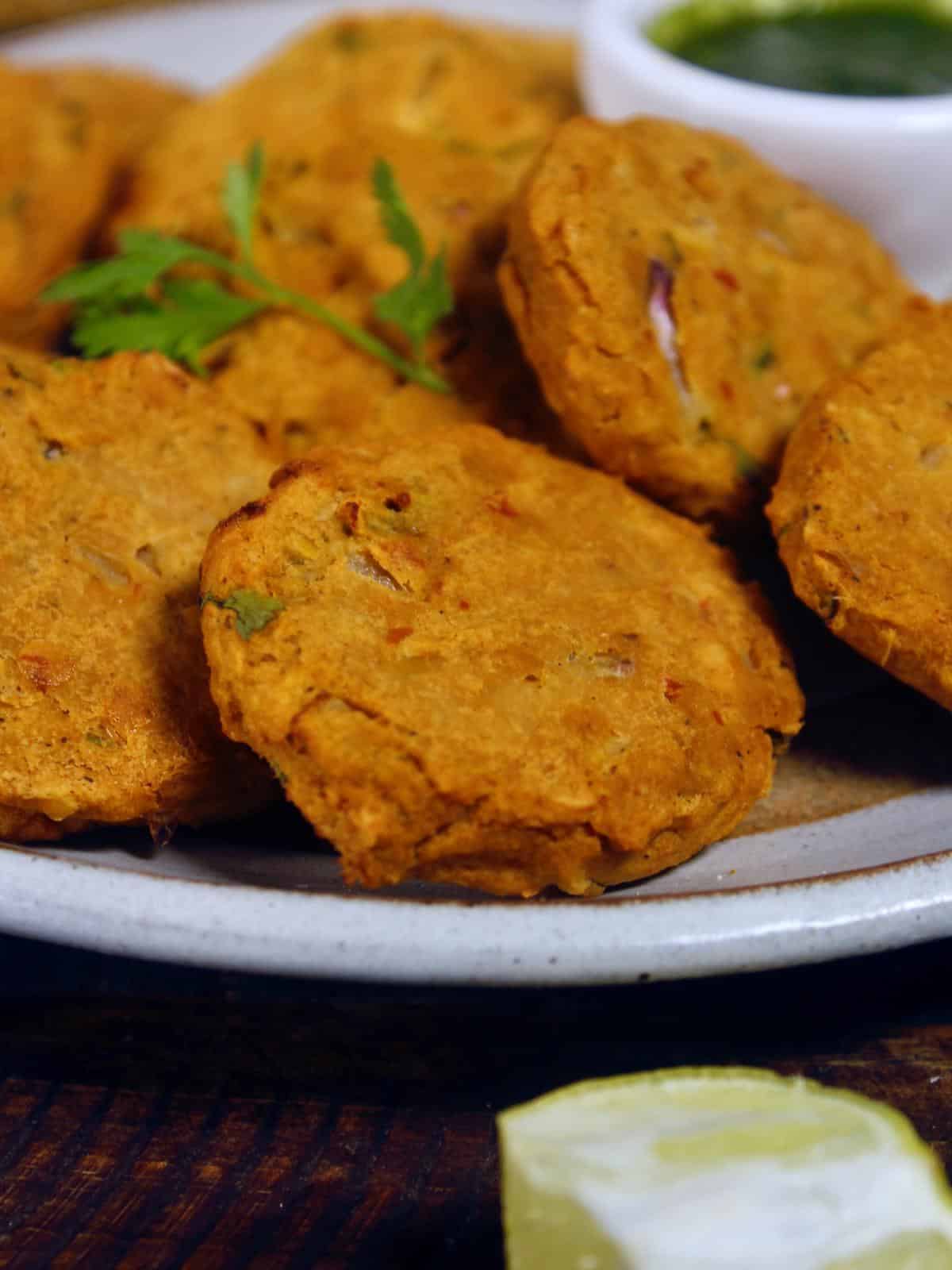 air fried chicken shami kebabs