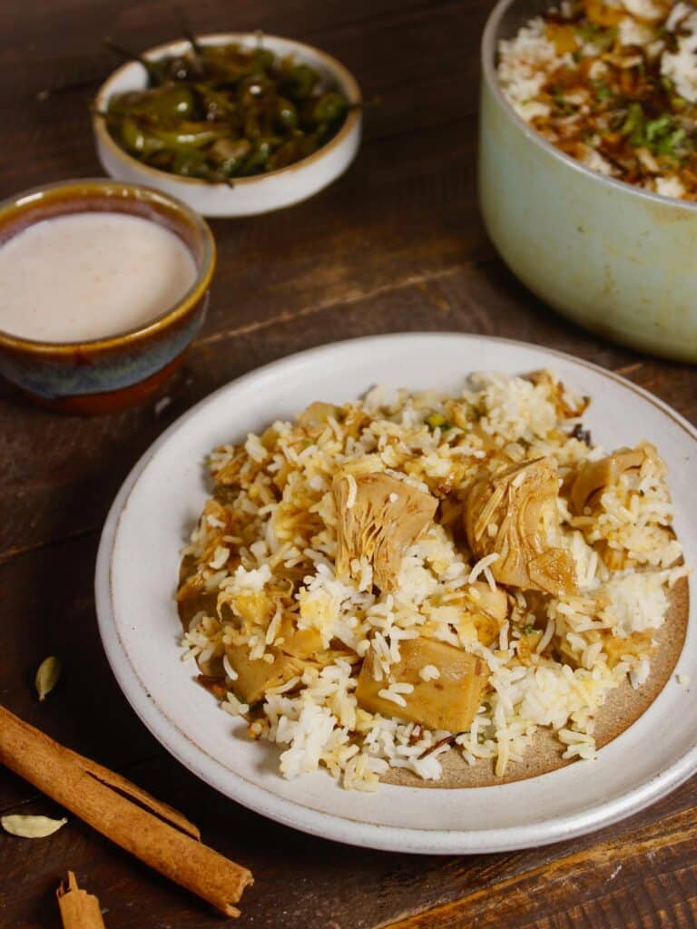 super delicious jackfruit biryani