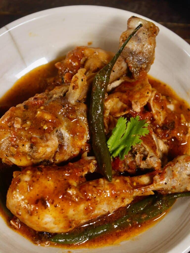 spicy peshawari chicken charsi karahi ready to enjoy with chappati or rice 