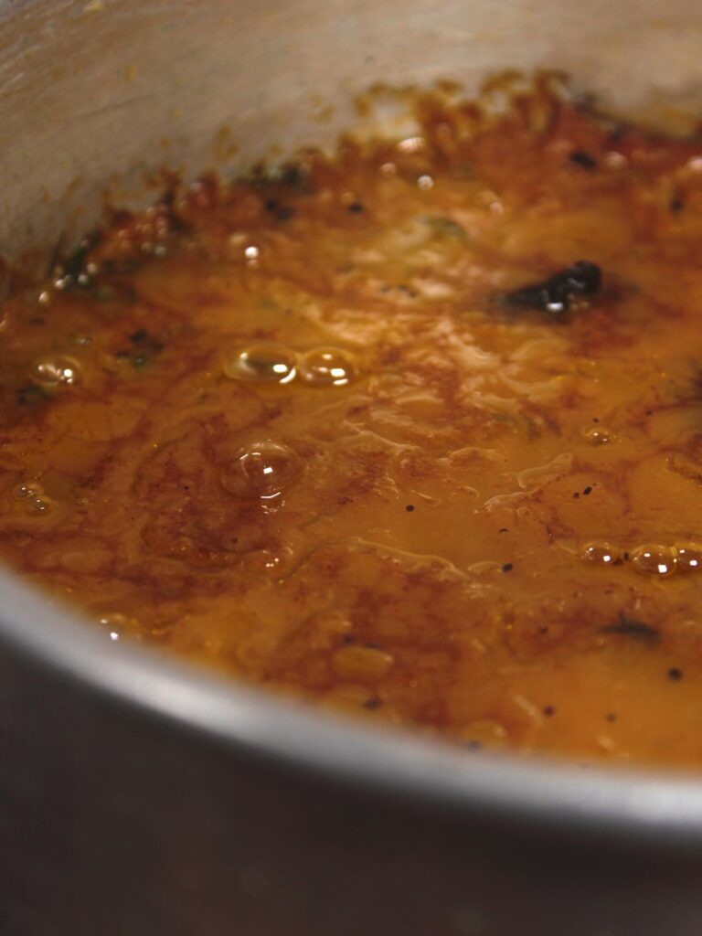 delicious steamed rice and bottle gourd